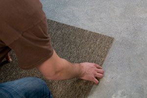 Floor adhesives for carpet tile